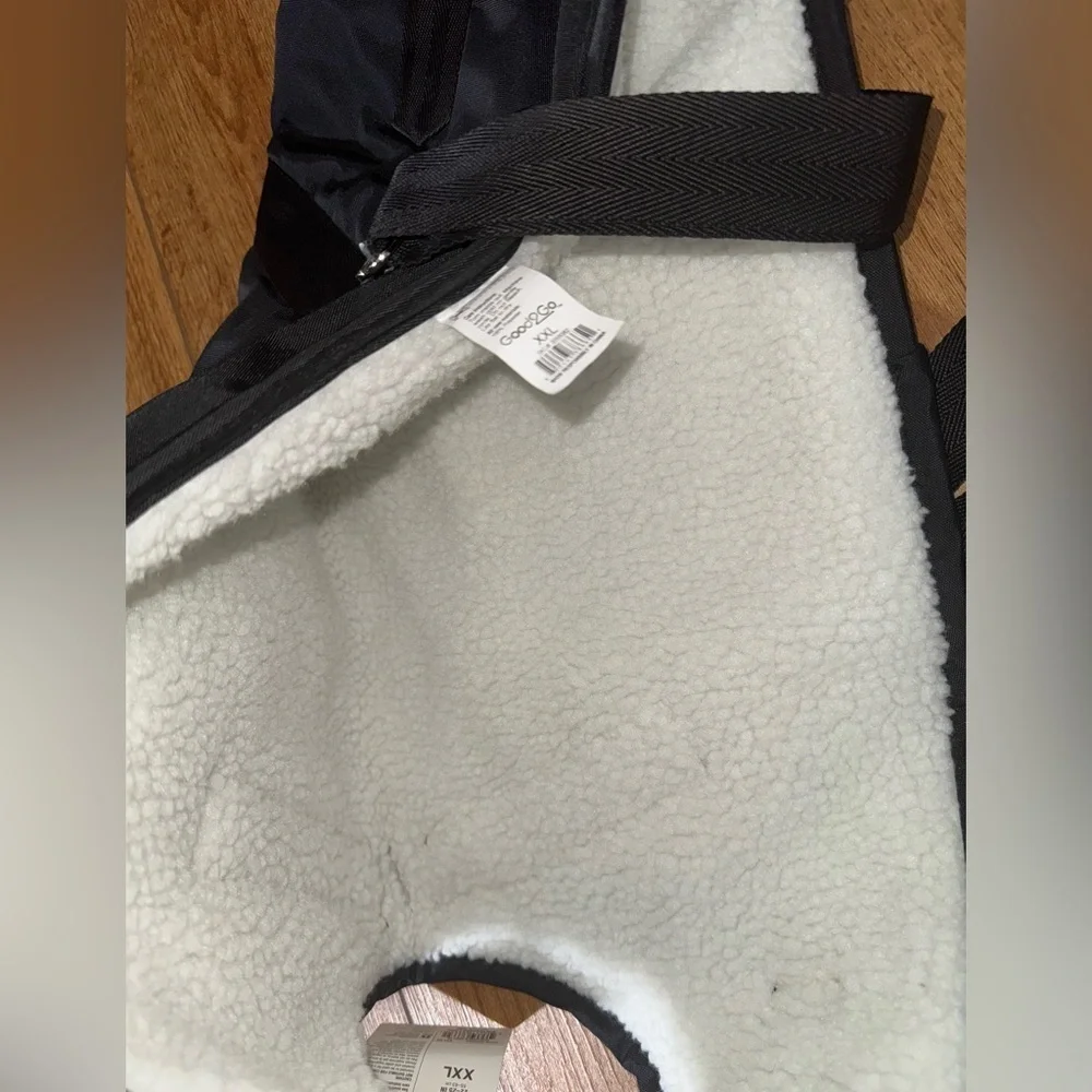 DOG horse style fleece blanket black coat XXLarge nwt